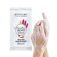 Bodipure All-In-1 Moisturizing Hand Mask | Keratin & Vitamin E Hand Mask for Dry Cracked Hands | Natural Moisturizing Gloves Formula | Strengthen Nails & Repair Hands | 50 Pairs