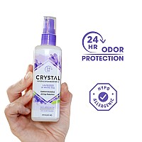 Crystal Mineral Deodorant Spray Body Deodorant With 24Hour Odor Protection Lavender White Tea Spray Nonstaining Aluminum