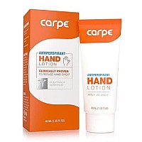 carpe Antiperspirant Hand Lotion, A dermatologist-recommended smooth lotion that helps stop hand sweat, great for hyperhidrosis (Original Eucalyptus)