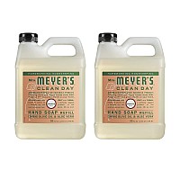 Mrs. Meyer's Hand Soap Refill, Made with Essential Oils, Biodegradable Formula, Geranium, 33 Fl. Oz - Pack Of 2