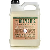 Mrs. Meyer's Hand Soap Refill, Made with Essential Oils, Biodegradable Formula, Geranium, 33 Fl. Oz - Pack Of 2