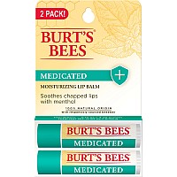 Burts Bees Lip Balm Mothers Day Gifts For Mom Medicated With Eucalyptus Oil And Menthol Tintfree Natural Origin Lip Care