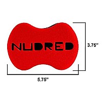 Nudred Hair Sponge For Black Menwomen, Hair Twisting Spongetwist And Curl Sponge Brush, Barber Curling Care Tool Brushes For Afro Curly Styling Dreads, Curls, & Coils, Large Holes (Red)