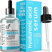 Artnaturals Hyaluronic Acid Serum 1 Fl Oz 30Ml Anti Aging Facial Serum Natural Moisturizer Wvitamin C Serum Vitamin E