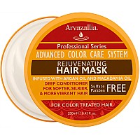 Arvazallia Rejuvenating Hair Mask and Deep Conditioner For Color Treated Hair with Argan Oil and Macadamia Oil Sulfate Free & Paraben Free