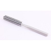 PERFEHAIR Small Mini Plastic Round Hair Styling Brush with Nylon Bristle for Short Hair Blow Drying, 1 Inch Diameter Barrel