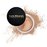 Lure Minerals Mineral Foundation Loose Powder 8G Mineral Makeup Face Powder Foundation Beige Medium Luminous