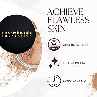 Lure Minerals Mineral Foundation Loose Powder 8G Mineral Makeup Face Powder Foundation Beige Medium Luminous