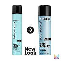 MATRIX Total Results High Amplify Proforma Firm Hold Hairspray, Adds Intense Volume & Shine, Silicone-Free, for Wavy & Curly Hair, 10.2 Oz