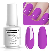 Vishine Gelpolish Soakoff Nail Art Uv Led Nail Polish Salon Manicure Magenta 557