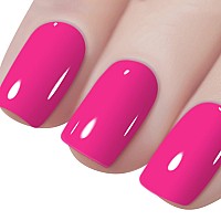 Vishine Soakoff Uv Led Gel Polish Nail Art Manicure Lacquer Hot Pink099