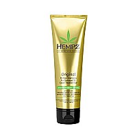 Hempz Original Herbal Shampoo for Damaged and Color Treated Hair, Pearl Yellow, Floral/Banana, 9 Fluid Ounce