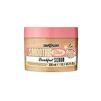 Soap & Glory Smoothie Star Exfoliating Breakfast Body Scrub - Buff & Smooth Body Scrub - Almond & Caramel Scented Body Polish - Brightening Body Scrub with Honey Extract & Sweet Almond Oil (300ml)