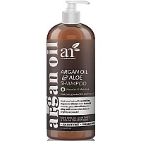 Artnaturals Moroccan Argan Oil Shampoo 16 Fl Oz 473Ml Moisturizing Volumizing Sulfate Free Shampoo For Women Men And T