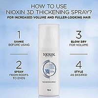 Nioxin 3D Styling Hair Thickening Spray with Peppermint Oil, 5.1 Oz