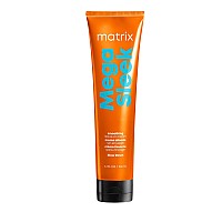 Matrix Mega Sleek Blow Down Smoothing Leave-In Cream With Shea Butter For Frizzy Hair Heat Protectant Smooths Hair Salon Styling Cream Packaging May Vary 5.1 Fl. Oz.