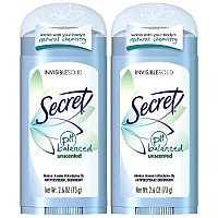 Secret Invisible Solid Antiperspirant Deodorant Unscented 26 Oz 2 Pk By Secret