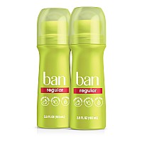 Ban Regular Scent 24Hour Invisible Antiperspirant Rollon Deodorant For Women And Men Underarm Wetness Protection With Odor