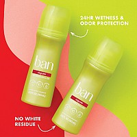 Ban Regular Scent 24Hour Invisible Antiperspirant Rollon Deodorant For Women And Men Underarm Wetness Protection With Odor