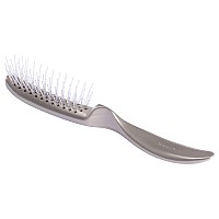 Stanley Home Products Essentials Style Glider Hairbrush Detangles Use On Wet Or Dry Hair Acute Bristles Pewter