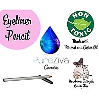 Pure Ziva Mermaid Matte Dark Forest Green Emerald Sea Green Eyeliner Pencil, HD Professional Eye Liner Long Lasting Highly Pigmented No Animal Testing & Cruelty Free