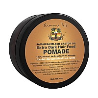 Sunny Isle Extra Dark Jamaican Black Castor Oil Hair Food Pomade 4 Oz For Dry Scalp Hair Breakage Split Ends Frizz Control