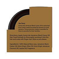 Sunny Isle Extra Dark Jamaican Black Castor Oil Hair Food Pomade 4 Oz For Dry Scalp Hair Breakage Split Ends Frizz Control