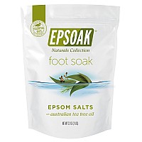 Tea Tree Oil Foot Soak with Epsoak Epsom Salt - 2 Pound Value Bag - Made in The USA