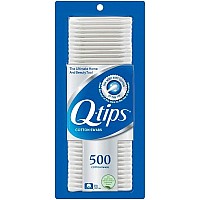 Qtips Cotton Swabs 500 Ea Pack Of 2