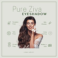 Pure Ziva Blue Plate Special Metallic Deep Royal Navy Purple Single Loose Powder Eyeshadow Vegan Talc Paraben Free