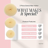 Styla Hair Donut Hair Bun Maker For Kids Ballet Buns Maker For Kids Sock Bun Hair Maker Donut Bun Maker Hair Easy Bun Hair B