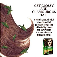 Dabur Vatika Henna Hair Color - Henna Hair Dye, Henna Hair Color And Conditioner, Zero Ammonia Henna For Strong And Shiny Hair, 100% Grey Coverage, 6 Sachets X 10G (Dark Brown)