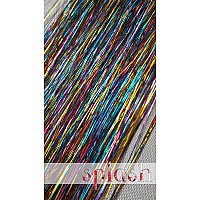 40 Hair Tinsel 100 Strands Shiny Unicorn Rainbow