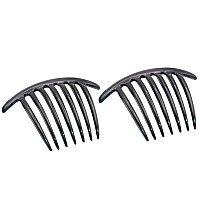 Parcelona French Twist 7 Teeth Large 4 Celluloid Set Of 2 Flexible Durable Side Hair Comb No Slip Styling Women Hair Accessori