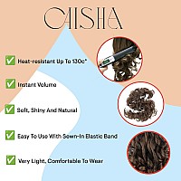 Caisha Hairpiece Hair Wrap Heatresistant Synthetic Fibres Curly Messy Updo Black Hw6