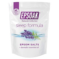 Epsoak Epsom Salt 4 Lb Magnesium Sulfate Usp Qty 2 X 2Lb Bag Lavender Sleep Formula Resealable Epsom Salt Bag Made In T