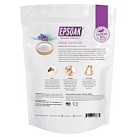 Epsoak Epsom Salt 4 Lb Magnesium Sulfate Usp Qty 2 X 2Lb Bag Lavender Sleep Formula Resealable Epsom Salt Bag Made In T