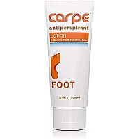 Carpe Antiperspirant Foot Lotion, A Dermatologist-Recommended Solution To Stop Sweaty, Smelly Feet, Helps Prevent Blisters, Great For Hyperhidrosis