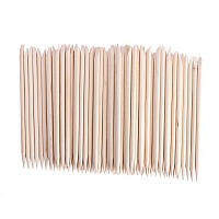 AHIER Orange Sticks for Nails,Wooden Cuticle Sticks, Manicure Sticks Pedicure Tool 110mm (50P)