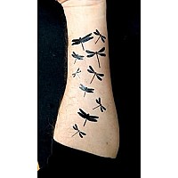 Premium Dragonfly & Butterfly Black Silhouette Tattoo Tattoos