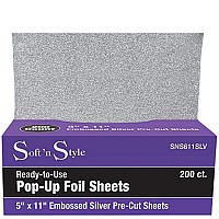 Burmax Soft 'N Style 200 Embossed Pop-Up Hair Coloring Foil Sheets 5