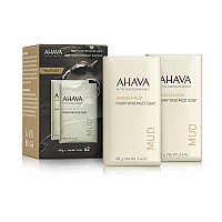 Ahava Purifying Dead Sea Mud Soap Duo Set Face Body Cleansing Bar To Purify Skin Enriched With Exclusive Mineral Blend Of