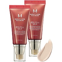 Missha M Perfect Bb Cream No21 2 Pack Light Beige For Bright Skin Spf 42 Pa 169 Fl Oz Tinted Moisturizer For Face With