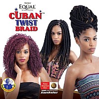 Freetress Equal Synthetic Hair Braids Double Strand Style Cuban Twist Braid 16 9Pack 1