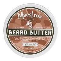 Maestros Classic Beard Butter Antiitch Extra Soothing Hydrating Beard Creme For All Beard Types Lengths Unscented 4 Ou