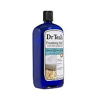 Dr Teal's Epsom Salt Detoxify and Energize Your Skin with Ginger and Clay Foaming Bath - 34 Oz - Moisturize Your Skin, Relieve Stress and Sore Muscles, Long Lasting Bubbles