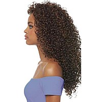 DOMINICAN CURLY BUNDLE HAIR (1B Off Black) - Outre Batik Quick Weave Synthetic Half Wig