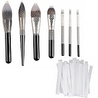 CLOTHOBEAUTY 40 pcs Makeup Brushes Pen Guard Protector Set Reusable Expandable Mesh Cover(Not include Brushes)