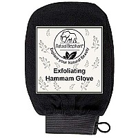 Natural Elephant Exfoliating Hammam Glove - Pure Black