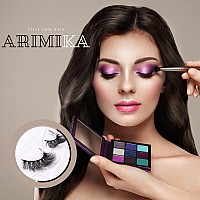 Arimika Fluffy Long Thick Dramatic Look 3D Mink False Eyelashes Handmade Reusable Lashes For Makeup D008